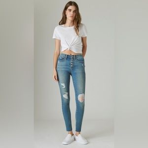 Lucky brand high rise skinny jeans